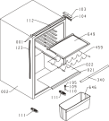 Схема №1 KR150 (173224, HI1526) с изображением Ящичек для холодильной камеры Gorenje 121933