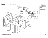 Схема №4 HBN121120B с изображением Передняя часть корпуса для духового шкафа Bosch 00442852