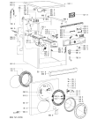Схема №1 AWO/D 7443 с изображением Модуль (плата) для стиралки Whirlpool 481221470493