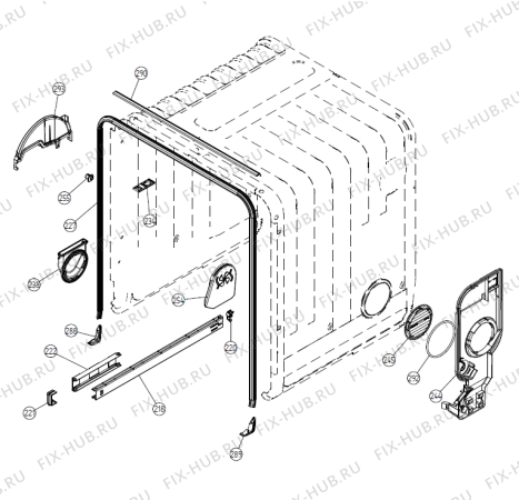 Взрыв-схема посудомоечной машины Asko DWC5907W (478127, DW16.C) - Схема узла 07