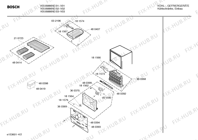 Схема №4 BD10600DNF с изображением Крышка для холодильника Siemens 00360373