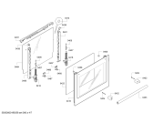 Схема №6 HCA778220U Bosch с изображением Фронтальное стекло для плиты (духовки) Bosch 00774021