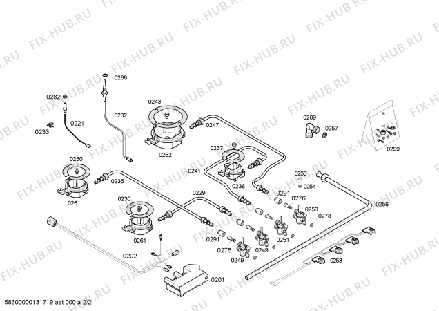 Схема №1 CA224230 с изображением Стеклокерамика для духового шкафа Bosch 00680945