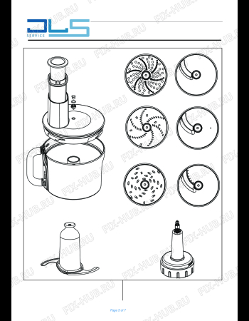 Взрыв-схема кухонного комбайна KENWOOD KVC3150S KITCHEN MACHINE - CHEF - Схема узла 5