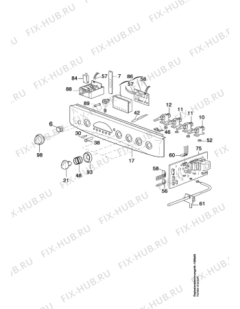 Взрыв-схема плиты (духовки) Arthurmartinelux CM6080W1 - Схема узла Command panel 037