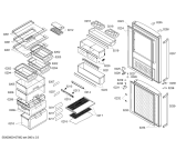 Схема №3 KG25F240 с изображением Дверь для холодильной камеры Siemens 00239519