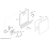 Схема №5 SMS43E08TR с изображением Панель управления для посудомойки Bosch 00704775