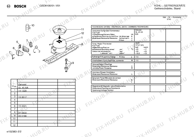 Взрыв-схема холодильника Bosch GSD8100 - Схема узла 02