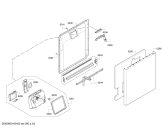 Схема №5 S21M53N8EU с изображением Передняя панель для электропосудомоечной машины Bosch 00708581