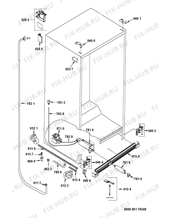 Схема №11 KSN 7070/A-IN с изображением Обшивка для холодильника Whirlpool 481246049572