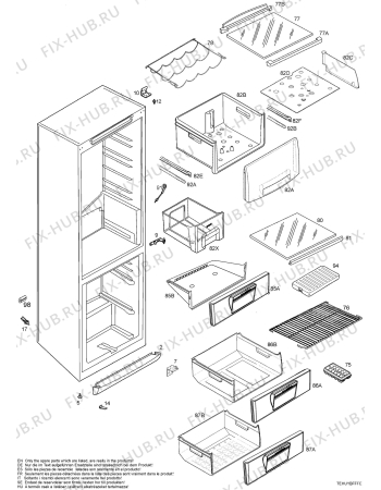 Взрыв-схема холодильника Electrolux ENB3450 - Схема узла Housing 001