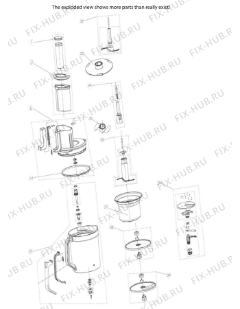 Взрыв-схема комплектующей Electrolux EFP9350 - Схема узла Accessories