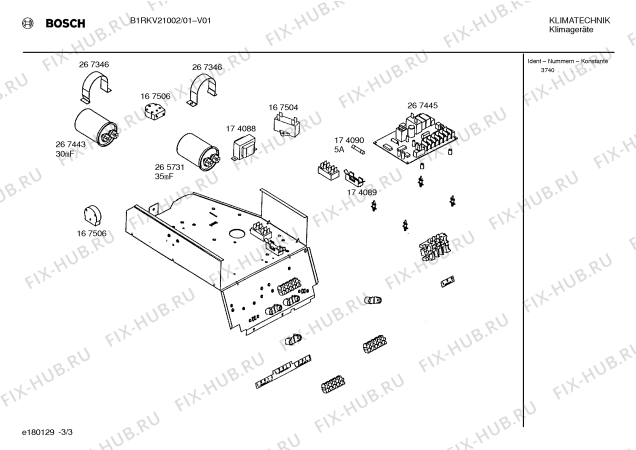 Взрыв-схема кондиционера Bosch B1RKV21002 BOSCH - Схема узла 03