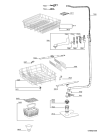 Схема №3 ADG 150/4 WS с изображением Панель для электропосудомоечной машины Whirlpool 481245373453