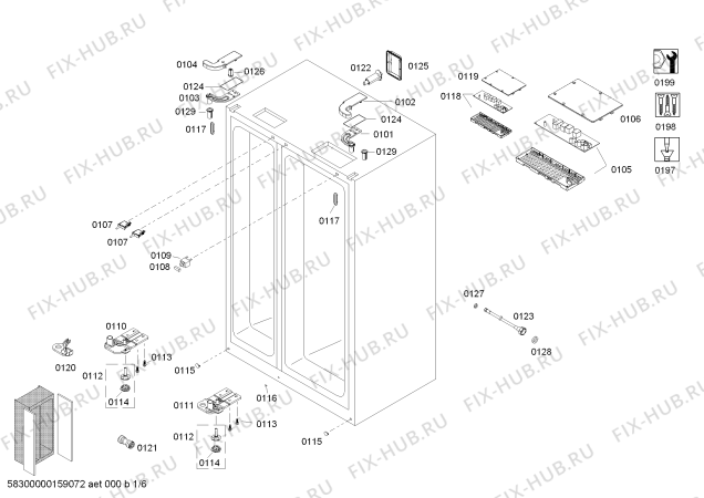 Схема №6 K5920D0 с изображением Дверь для холодильника Bosch 00248595