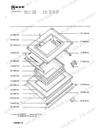Схема №6 195304266 1036.51CSM с изображением Уплотнитель для духового шкафа Bosch 00018987