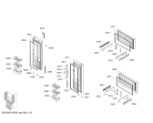 Схема №6 KMF40AO20R Bosch с изображением Дверь для холодильника Bosch 00714552