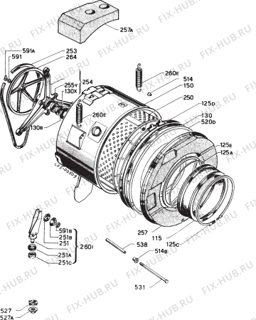 Взрыв-схема стиральной машины Zanussi ZWD1013 - Схема узла Functional parts 267