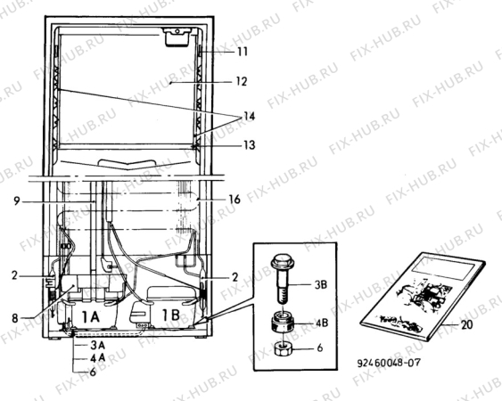 Взрыв-схема холодильника Atlas KF351-2 - Схема узла C10 Cold, users manual