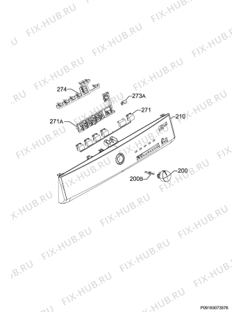Схема №4 T75177NAV с изображением Декоративная панель для электросушки Aeg 1367081500