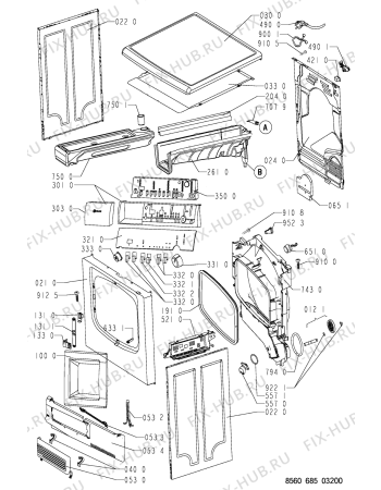 Схема №2 TRAK STUTTGART с изображением Клавиша для сушильной машины Whirlpool 481241029066
