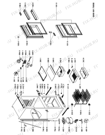 Схема №1 TKR66102 (F090464) с изображением Руководство для холодильника Indesit C00357535