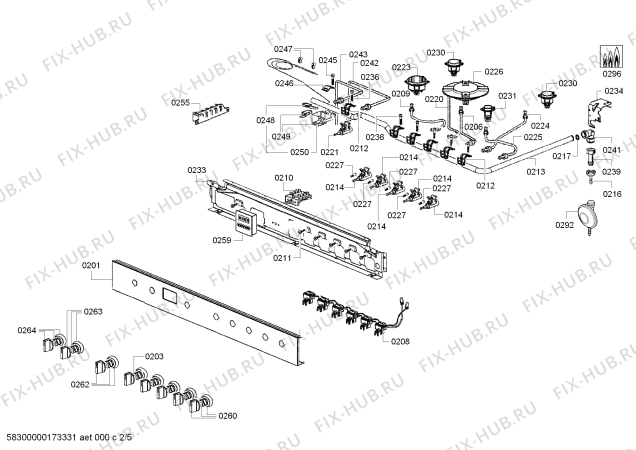 Схема №4 HSB738356M с изображением Вентиляционный канал для плиты (духовки) Bosch 00743376
