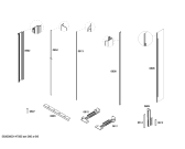 Схема №6 T24ID80NLP с изображением Дверь морозильной камеры для холодильника Bosch 00246882