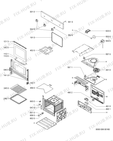 Схема №1 AKS141/01 IX с изображением Обшивка для духового шкафа Whirlpool 481245249659