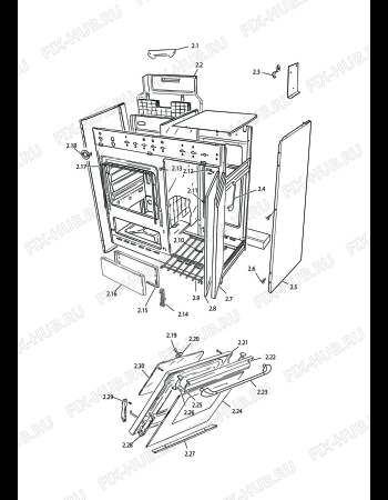 Схема №5 SEK 8542 с изображением Вноска для духового шкафа DELONGHI 04002001