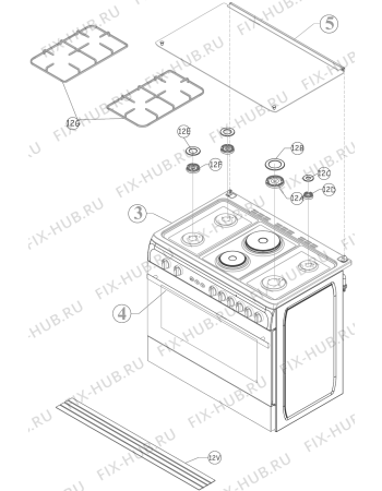 Схема №6 K9200AX (263096, 9422NGSWH) с изображением Микропереключатель для электропечи Gorenje 293502
