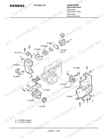 Схема №13 FA194R6 с изображением Кварц для плиты (духовки) Siemens 00794989