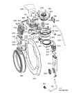 Схема №4 AWG 308 с изображением Уплотнитель (прокладка) для стиралки Whirlpool 481253248051