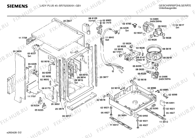 Схема №3 195306693 5523.22IW с изображением Переключатель для посудомоечной машины Siemens 00029016