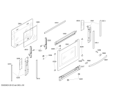 Схема №5 B1664N0RU с изображением Внешняя дверь для электропечи Bosch 00445914