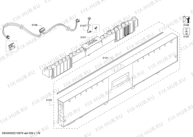 Схема №6 DWHD650WFP с изображением Корзина для посуды для электропосудомоечной машины Bosch 00777777
