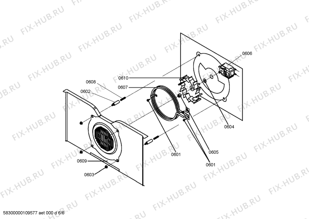 Схема №6 HBL3551 с изображением Кронштейн для плиты (духовки) Bosch 00497014