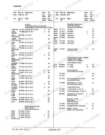 Взрыв-схема телевизора Siemens RS3259 - Схема узла 04