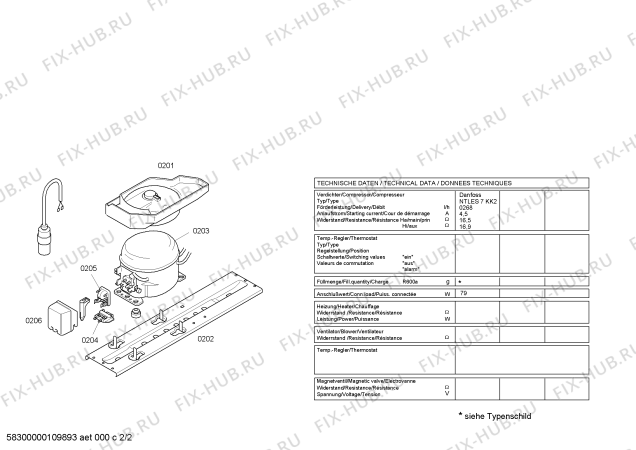 Взрыв-схема холодильника Siemens KT16R495GB - Схема узла 02