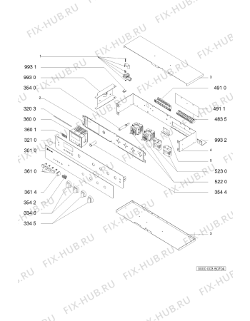 Схема №1 SLE 3480/01 IN с изображением Электротаймер для плиты (духовки) Whirlpool 481928218723