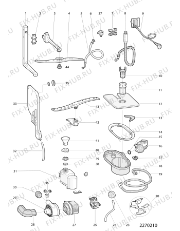 Схема №3 LFT228AUK (F049044) с изображением Сенсорная панель для посудомоечной машины Indesit C00290553
