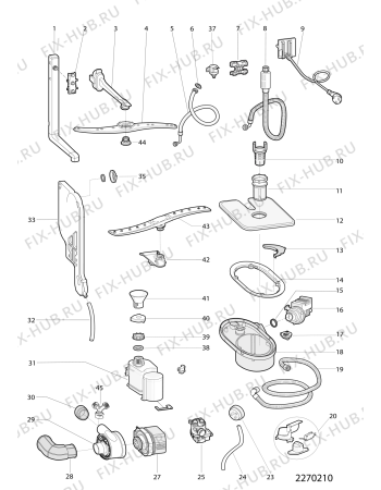 Схема №3 LSF723AEU (F068560) с изображением Регулятор для электропосудомоечной машины Indesit C00277916