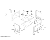 Схема №7 PDR364GLZS с изображением Корпус духовки для духового шкафа Bosch 00475077