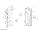 Схема №3 3GS8600B с изображением Дверь для холодильной камеры Bosch 00714882