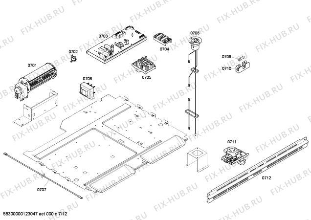 Схема №11 MEM301ES с изображением Декоративная рамка для плиты (духовки) Bosch 00144703