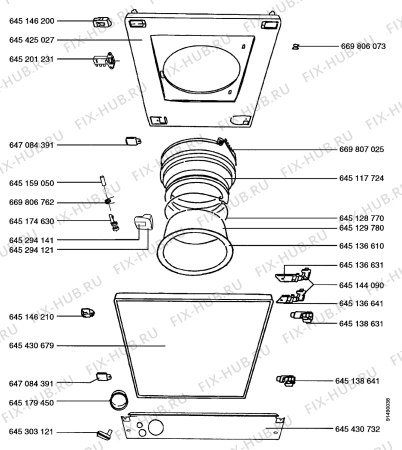 Взрыв-схема стиральной машины Aeg LAV7104W - Схема узла Section 2