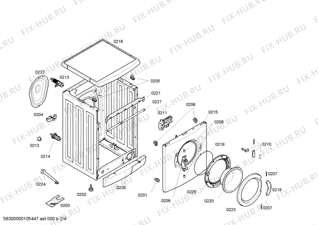 Схема №3 WXLM1262FF Siwamat XLM 1262 с изображением Модуль управления для стиралки Bosch 00440012