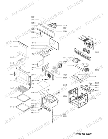 Схема №1 AKZ 122/MR/01 с изображением Дверца для плиты (духовки) Whirlpool 481061317621