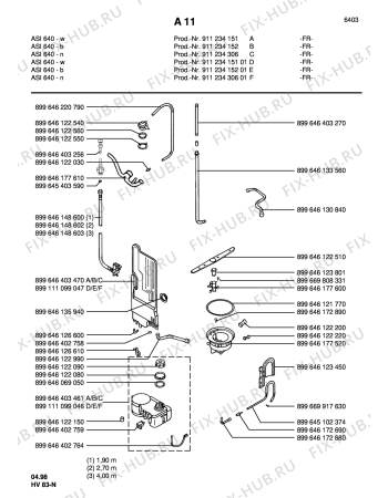 Взрыв-схема посудомоечной машины Arthurmartinelux ASI640W - Схема узла Water softener 066