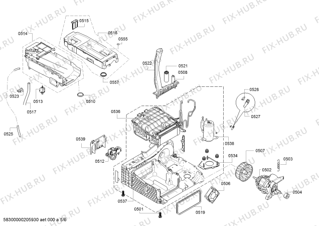 Схема №5 WTW854KA SelfCleaning Condenser с изображением Модуль управления, запрограммированный для сушильной машины Bosch 10005627